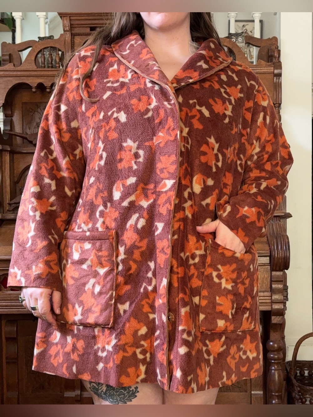 NWT Lori Goldstein reversible fleece jacket